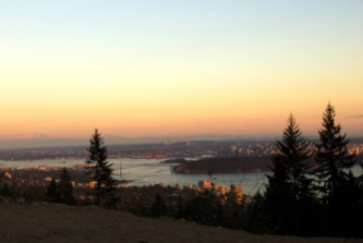 The city of Vancouver from Cypress Mountain.